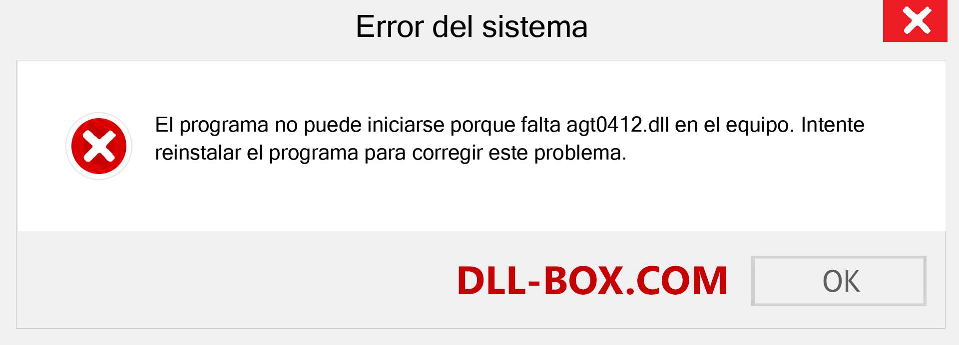 ¿Falta el archivo agt0412.dll ?. Descargar para Windows 7, 8, 10 - Corregir agt0412 dll Missing Error en Windows, fotos, imágenes